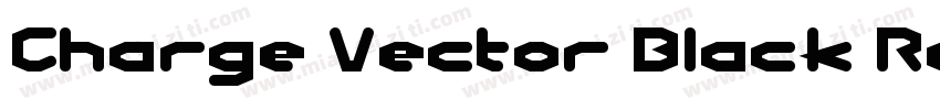 Charge Vector Black Regular字体转换